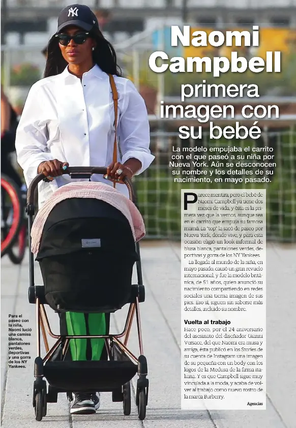 Naomi Campbell primera imagen con su bebe PressReader