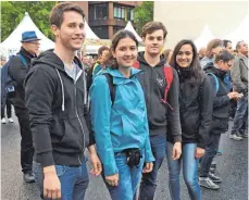  ?? FOTO: PR ?? Jugendlich­e aus Westerheim auf dem Katholiken­tag in Münster. Dort erlebten sie interessan­te und spannende Tage.