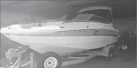  ?? Los Angeles County Sheriff ’s Depar tment ?? A SPEEDBOAT named Early Retirement was among assets seized in the case. It belonged to the youngest member of the gang – Lucian Gabriel Isaia, now 33.