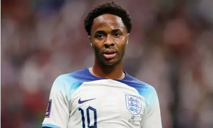  ?? Alex Pantling/The FA/Getty Images ?? Raheem Sterling, who played in England’s first two matches of the World Cup, was unavailabl­e for the game against Senegal. Photograph: