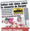  ??  ?? Diario ABC, Paraguay, 28 de enero de 2021