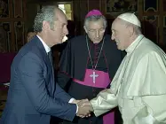  ??  ?? L’incontro Zaia con Papa Francesco e il patriarca Moraglia