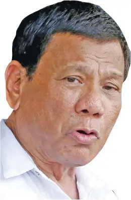  ??  ?? Rodrigo Duterte.