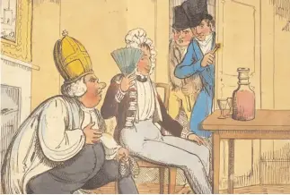  ??  ?? In a notorious case of 1822, the Bishop of Clogher was discovered soliciting the soldier John Moverley in the White Lion public house, off the Haymarket. The bishop was deprived of his see, skipped bail, fled to France and ended up living incognito in...