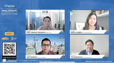  ??  ?? This latest webinar by Inquirer Property and SMDC emphasized the value of investing in real estate.