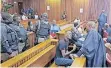  ?? | JACQUES NAUDE African News Agency (ANA) ?? THE five accused in the Senzo Meyiwa murder trail appeared in the North Gauteng High Court in Pretoria, yesterday.