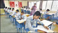  ?? SANJEEV VERMA/HT FILE ?? The new national curriculum framework (NCF) released last year proposed the students be given the option to write their board exams twice a year.