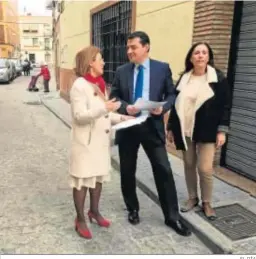  ?? EL DÍA ?? Los ediles del PP José María Bellido, Laura Ruiz y Carmen Sousa.