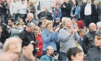  ??  ?? Crowds enjoying the airshow in previous years.