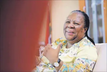  ??  ?? Decisive leader: Naledi Pandor has taken a number of tough decisions since she took over as Minister of Higher Education and Training in March. Photo: Alon Skuy/gallo Images/sunday Times