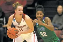  ?? D. Ross Cameron / Special to The Chronicle ?? Stanford forward Alanna Smith led all scorers with 28 points in a second-round victory over Florida Gulf Coast.