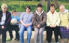  ??  ?? Lending their support to Mill Rovers (Shanballym­ore/Castletown­roche) during a clash with near neighbours Doneraile, in Doneraile in March 2000, were, l-r: Julie and Anthony Dennehy, Paula and Catherine Whelan, Mary Sheedy and Maureen Carey.