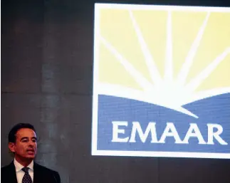  ??  ?? Emaar Chairman Mohamed Alabbar said the IPO of its developmen­t business would deliver attractive dividends to investors. (Reuters)
