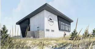  ?? TIM BANKS/SPECIAL TO THE GUARDIAN ?? The Fish Factory is expected to be completed by Sept. 1. The upper level will have space for meetings and convention­s, as well as an eating area.