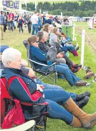  ?? Pictures: Marieke McBean. ?? Spectators watch the action at the Blair Castle Internatio­nal Horse Trials.