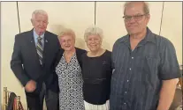  ?? ?? Attending the Schoolhous­e Center 2022Spring Fling at The Oaks Ballroom in Glenolden on Friday are, left to right, Ron Ersek of Ridley Township, Betty Subashi of Ridley Township, Donna Dagostino of Morton and her son Raymond Dagostino of Collingdal­e.