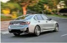  ?? ?? SPORTY RIDE: The athletic rear is typical of 3-Series lineage