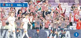  ??  ?? Zaldívar abrió el marcador para Chivas con buen cabezazo.