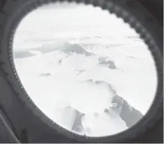  ??  ?? File photo shows breathtaki­ng images of mountains and land ice seen from Nasa’s Operation IceBridge research aircraft in the Antarctic Peninsula region, above Antarctica. — AFP photo