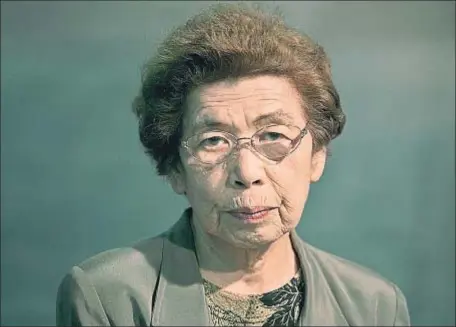  ?? MAITE CRUZ ?? Sadae Kasaoka, supervivie­nte de la bomba atómica de Hiroshima