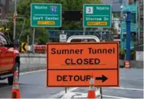  ?? JOHN TLUMACKI/GLOBE STAFF ?? The Sumner Tunnel will be closed for almost two months for necessary repairs.