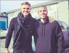  ?? FOTO: INSTAGRAM ICARDI ?? Reencuentr­o con Icardi Jugaron juntos en la cantera azulgrana