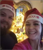  ?? ?? EXCITING: Ben and Becki got engaged this Christmas. walk and talk again.”