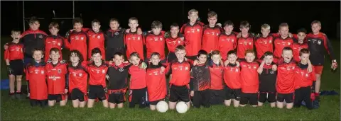  ??  ?? The Oulart boys who made a big football breakthrou­gh in St. Patrick’s Park on Thursday.