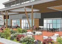  ?? Courtesy Levcor ?? Houston-based Levcor will launch a modernizat­ion and renovation of the MarqE shopping, dining and entertainm­ent complex, which is at Interstate 10 at Silber, near Loop 410.