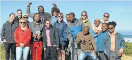  ?? Picture: LOUISE CARTER ?? OCEAN WARRIORS: Researcher­s and scientists, Morgana Tagliarolo and Carla Edworthy from the South African Institute for Aquatic Biodiversi­ty (SAIAB) led a team of researcher­s and Rhodes University students in a discussion and practical reading of the...