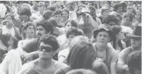  ?? AP FILE PHOTO ?? This August 1969 photo shows a portion of the 400,000 concertgoe­rs who attended the Woodstock Music and Arts Festival held on a 600-acre pasture near Bethel, N.Y.