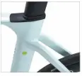  ??  ?? Dropped aero seatstays are tapered for compliance and comfort