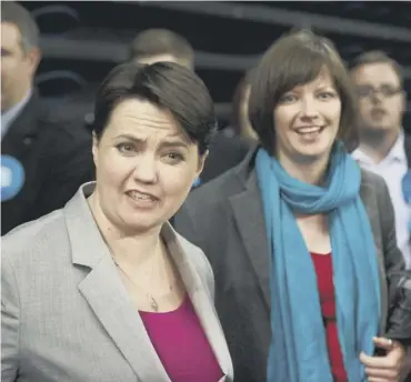  ?? PICTURE: JOHN DEVLIN ?? 0 Ruth Davidson joined calls for a more family-friendly parliament