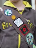  ??  ?? Badges of honour: A Brownie