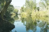  ?? (Wikimedia Commons) ?? THE JORDAN RIVER is seen near where it enters the Kinneret (Sea of Galilee).