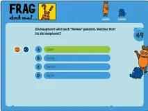  ??  ?? Mit dem MausQuiz können Kinder spielerisc­h lernen.