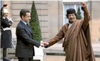  ?? — AFP ?? Former president Nicolas Sarkozy says allegation­s of illicit Libyan funding for his 2007 election campaign were a web of lies.