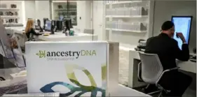  ?? Bebeto Matthews/Associated Press ?? A genealogy testing kit for Ancestry/DNA is displayed in the Ackman and Ziff Family Genealogy Institute research area at the Center for Jewish History last week in New York.