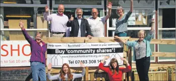  ??  ?? Thumbs up for The Rockfield Centre at the community shares launch in 2018.