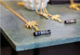  ??  ?? KYGO-SAMARBEID: Palmesmykk­ene er laget i samarbeid med Kygo. Den dyreste utgaven er laget i gull, pyntet med diamanter.