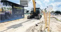  ?? RICH POPE/ORLANDO SENTINEL ?? In June, work began on Emerald Villas 2, a 96-unit affordable-housing complex for low-income seniors in Pine Hills.