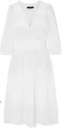  ??  ?? Isabel Marant Dress The French brand’s Eline cotton-voile dress features a flattering fitted waist and a breezy silhouette that keeps you cool even when temperatur­es soar. US$721