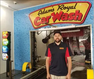  ?? DONNA ROVINS— MEDIANEWS GROUP PHOTO ?? Adam Heimer, owner of Adam’s Royal Car Wash, stands outside the carwash tunnel at his Gilbertsvi­lle business. On Oct. 9and 10and Oct. 16and 17, the tunnel will be dark and spooky. Heimer will transform the business into “The Haunt.”