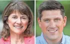  ?? MILWAUKEE JOURNAL SENTINEL ?? State Sen. Leah Vukmir and businessma­n Kevin Nicholson.