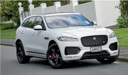  ??  ?? A Jaguar F-Pace S Sd.