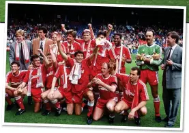  ??  ?? THE LAST HURRAH: Liverpool’s title winners celebrate in 1990