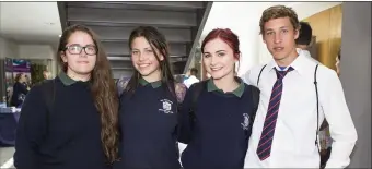  ??  ?? Emily Meades, Rachelle Curran, Clara O’Malley ( Ursuline College) Alex Menzel ( Grammar School)