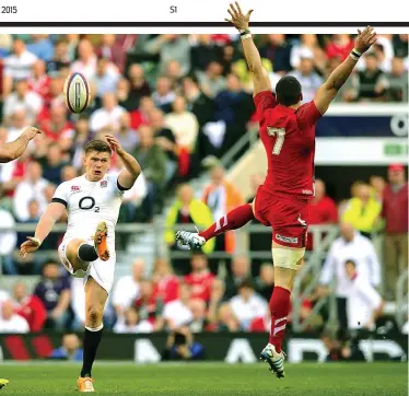  ??  ?? High stakes: the kicking ability of Owen Farrell (left) is likely to be a key in this battle of Britain