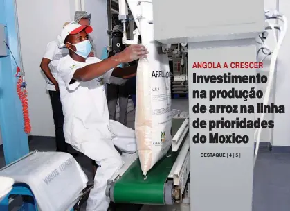  ?? NICOLAU VASCO ?? Moxico mobiliza a classe empresaria­l para a aposta na produção de arroz em grande escala com foco na auto-suficiênci­a alimentar