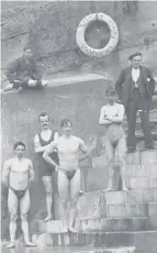  ??  ?? 0 Portobello Pool (top) had the first wave machine in Scotland. There are hopes to restore Tarlair near Macduff (right). Bathers at Step Rock in St Andrews which opened in 1902.